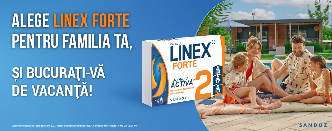Linex Forte — recomandat pentru toată familia, promoție de vară